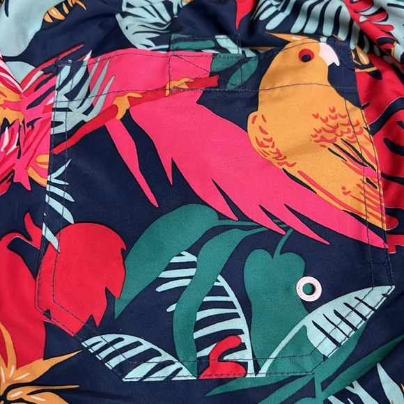 Bonobos Swim Trunks Men’s Size SM Mesh Lining Pockets Tropical Print Drawstring - Picture 8 of 13